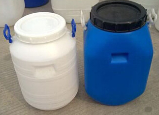 50升藍開口圓塑料桶